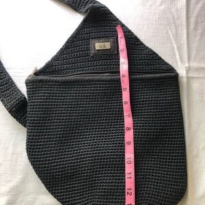 The Sak Black Crocheted Crossbody Bag